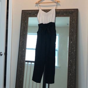 Paper bag waist Jumpsuit